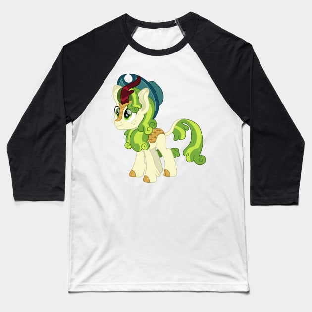 Kirin Pistachio Baseball T-Shirt by CloudyGlow